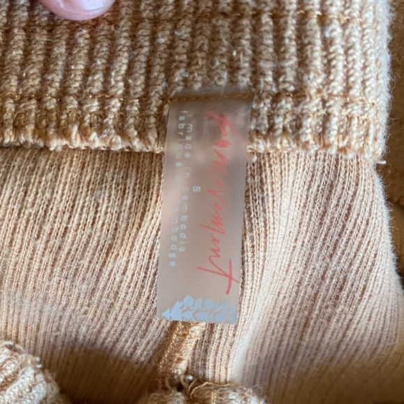 FP Movement by Free People corduroy Tan Cropped Pants size small - Picture 6 of 11